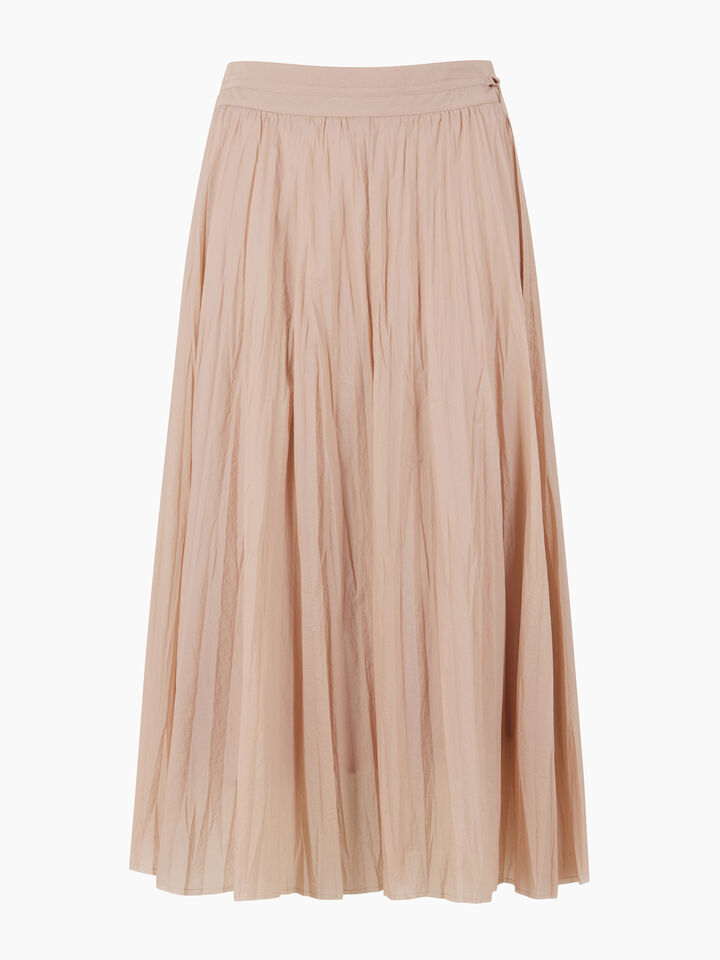 Pink semi sheer maxi skirt - sisley k longuette skirts - Blush | Sisley K image number 1
